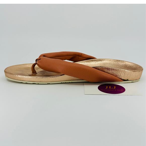Pedro Garcia Women's Anita Rosette Stucco Leather Thong Sandals Size 38.5/8.5 US - Picture 10 of 14